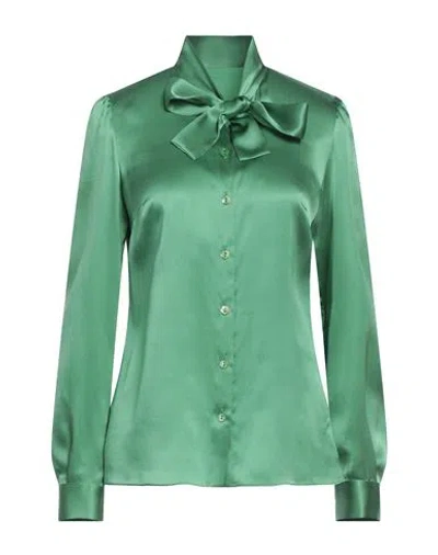 Dolce & Gabbana Woman Shirt Green Size 4 Silk