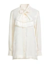 Dolce & Gabbana Woman Shirt Ivory Size 12 Silk, Viscose In White