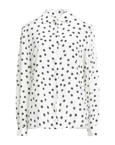 Dolce & Gabbana Woman Shirt Ivory Size 12 Silk In White