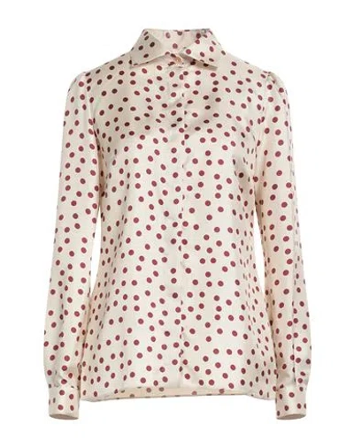 Dolce & Gabbana Woman Shirt Ivory Size 8 Silk In White