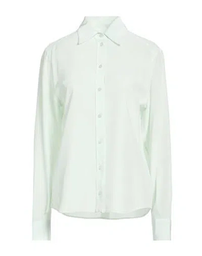 Dolce & Gabbana Woman Shirt Light Green Size 2 Silk In Blue