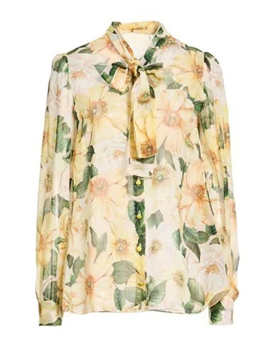Dolce & Gabbana Woman Shirt Light Green Size 8 Silk