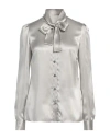 Dolce & Gabbana Woman Shirt Light Grey Size 6 Silk