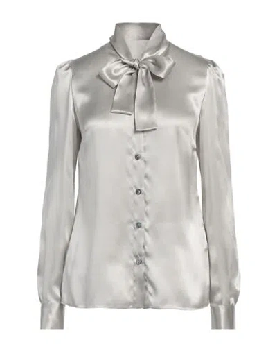 Dolce & Gabbana Woman Shirt Light Grey Size 6 Silk