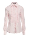 Dolce & Gabbana Woman Shirt Light Pink Size 10 Cotton, Polyester In Pink