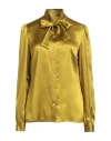 Dolce & Gabbana Woman Shirt Lime Green Size 8 Silk In Green