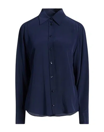 Dolce & Gabbana Woman Shirt Midnight Blue Size 6 Silk