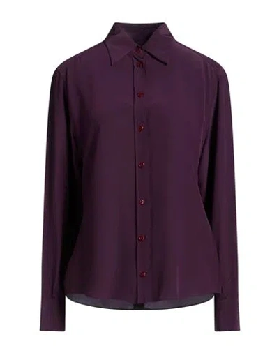 Dolce & Gabbana Woman Shirt Plum Size 6 Silk In Purple