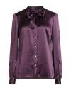 Dolce & Gabbana Woman Shirt Purple Size 8 Silk In Purple