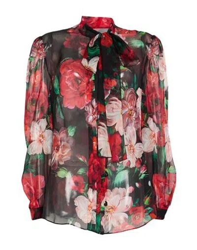 Dolce & Gabbana Woman Shirt Red Size 10 Silk