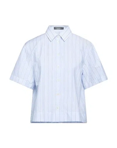 Dolce & Gabbana Woman Shirt Sky Blue Size 6 Cotton