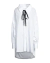 Dolce & Gabbana Oversized Pussy-bow Cotton And Silk-blend Poplin Shirt In White
