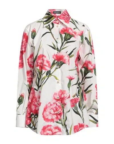 Dolce & Gabbana Woman Shirt White Size 16 Cotton