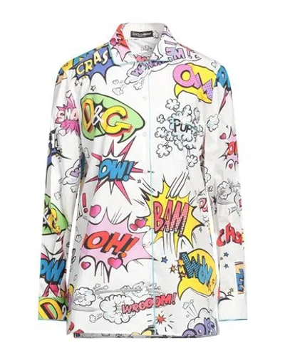 Dolce & Gabbana Woman Shirt White Size 4 Cotton, Silk
