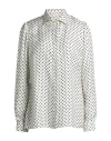 Dolce & Gabbana Woman Shirt White Size 8 Silk In Multi