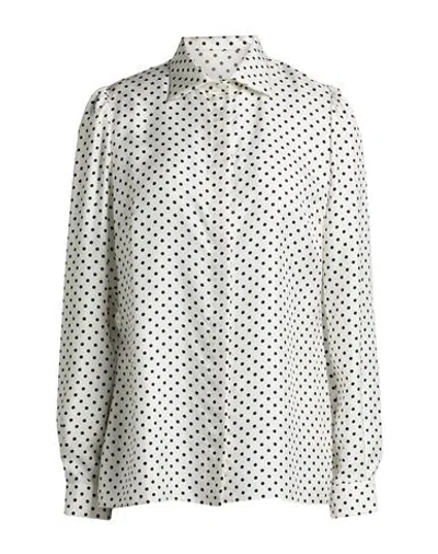 Dolce & Gabbana Woman Shirt White Size 8 Silk In Multi