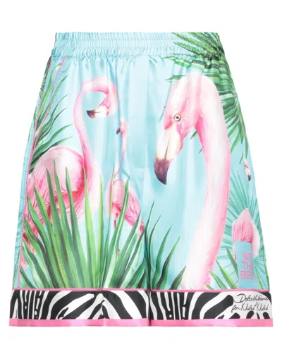 Dolce & Gabbana Woman Shorts & Bermuda Shorts Azure Size 0 Silk In Blue