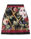 Dolce & Gabbana Woman Shorts & Bermuda Shorts Black Size 4 Silk In Multi