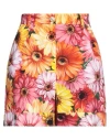 Dolce & Gabbana Woman Shorts & Bermuda Shorts Orange Size 6 Cotton In Orange