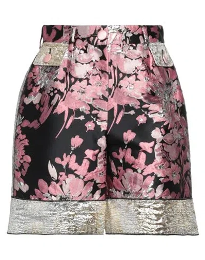 Dolce & Gabbana Woman Shorts & Bermuda Shorts Pink Size 0 Polyester, Metallic Polyester, Polyamide,