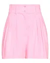 Dolce & Gabbana Woman Shorts & Bermuda Shorts Pink Size 8 Polyester, Viscose, Elastane In Pink