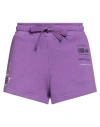 Dolce & Gabbana Woman Shorts & Bermuda Shorts Purple Size 8 Cotton