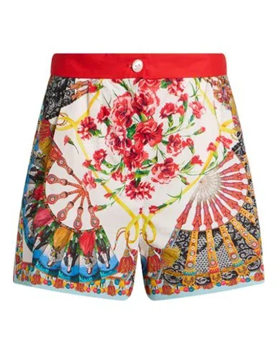 Dolce & Gabbana Woman Shorts & Bermuda Shorts Red Size 8 Cotton
