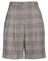 Dolce & Gabbana Woman Shorts & Bermuda Shorts Sand Size 6 Wool, Polyester, Polyamide, Elastane In Beige