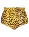 Dolce & Gabbana Woman Shorts & Bermuda Shorts Yellow Size 8 Polyurethane, Polyamide In Yellow
