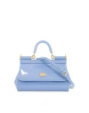 Dolce & Gabbana Woman Shoulder Bag Blue Size - Calfskin In Blue
