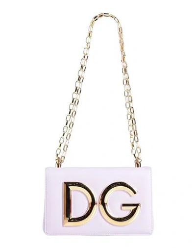 Dolce & Gabbana Woman Shoulder Bag Lilac Size - Lambskin In Purple
