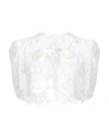 Dolce & Gabbana Woman Shrug White Size 12 Cotton, Viscose, Silk, Polyamide In White