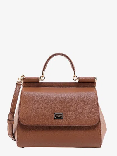Dolce & Gabbana Woman Sicily Woman Brown Handbags