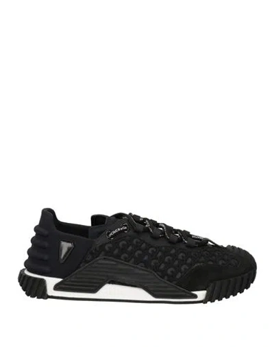 Dolce & Gabbana Woman Sneakers Black Size 5 Synthetic Fibers, Calfskin, Pvc - Polyvinyl Chloride