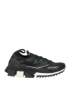 Dolce & Gabbana Woman Sneakers Black Size 5.5 Polyester, Viscose In Black