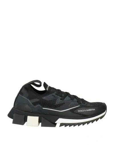 Dolce & Gabbana Woman Sneakers Black Size 5.5 Polyester, Viscose