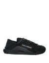 Dolce & Gabbana Woman Sneakers Black Size 5.5 Soft Leather, Textile Fibers
