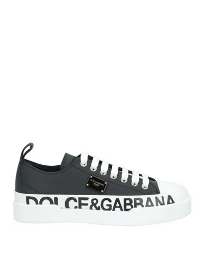 Dolce & Gabbana Woman Sneakers Black Size 6.5 Leather