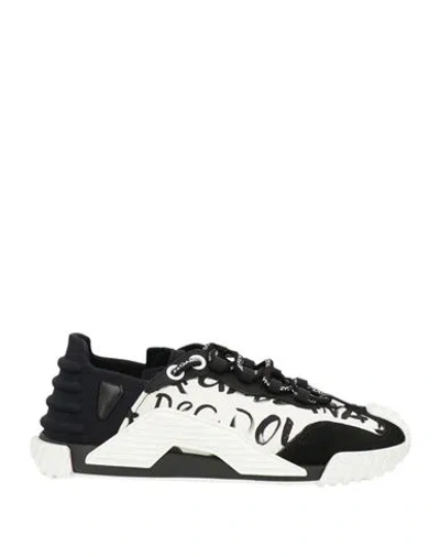 Dolce & Gabbana Woman Sneakers Black Size 5.5 Cotton, Polyamide, Elastane, Calfskin, Pvc - Polyvinyl