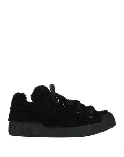 Dolce & Gabbana Woman Sneakers Black Size 7 Textile Fibers