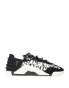 Dolce & Gabbana Woman Sneakers Black Size 8.5 Cotton, Polyamide, Elastane, Calfskin, Pvc - Polyvinyl In Black
