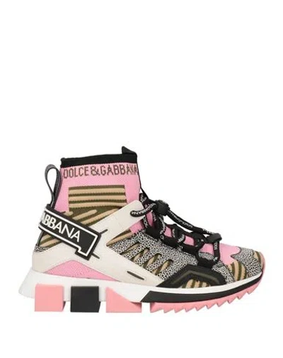 Dolce & Gabbana Multicolor Sorrento Socks Logo Sneakers Shoes