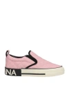 Dolce & Gabbana Woman Sneakers Pink Size 7.5 Soft Leather, Textile Fibers