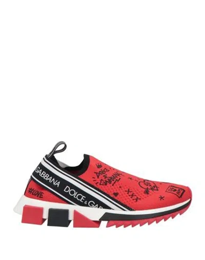 Dolce & Gabbana Sneakers In Red