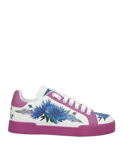 Dolce & Gabbana Woman Sneakers White Size 4 Leather