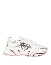Dolce & Gabbana Daymaster Leather Running Sneakers In White