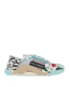 Dolce & Gabbana Woman Sneakers White Size 5.5 Calfskin, Polyamide, Cotton, Elastane In White