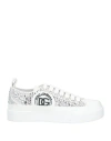 Dolce & Gabbana Woman Sneakers White Size 6 Textile Fibers In White