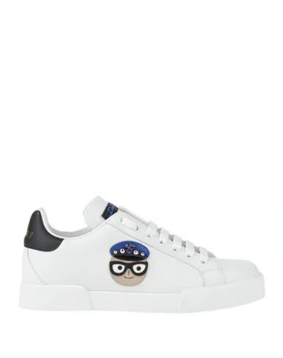 Dolce & Gabbana Woman Sneakers White Size 6 Calfskin