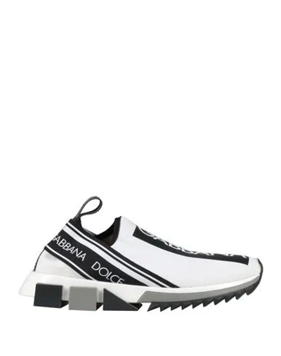 Dolce & Gabbana Woman Sneakers White Size 6.5 Textile Fibers